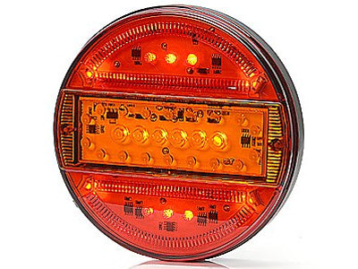 LED-TAKAVALO SLIM LINE 140MM VÄRILLINEN LASI