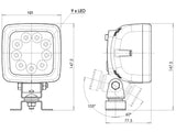 LED TYÖ/PERUUTUSVALO 12/24V