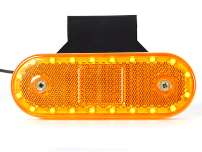 LED-ÄÄRIVALO KELT. JALALLA 12/24V 114X40MM