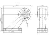 LED-ÄÄRIVALO KIR/PUN 12/24V OIK.