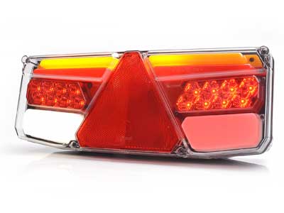 TAKAVALO PERÄV. VASEN LED NEON 12/24V / 350X131X81MM