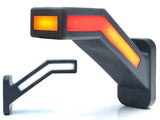 LED-NEON ÄÄRIVALO VAS. KUMIV. 12/24V 185MM DYNAAMISELLA VILK.