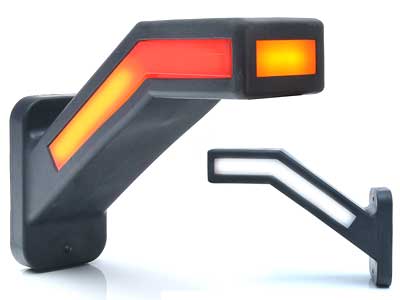 LED-NEON ÄÄRIVALO OIK. KUMIV. 12/24V 185MM DYNAAMISELLA VILK.