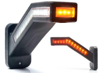 LED-ÄÄRIVALO VAS.KUMIV.12/24V 185MM JARRUVALOLLA JA DYN.VILK.