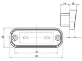 LED-REKISTERIVALO 12/24V 80X30MM