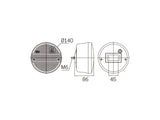 LED-TAKAVALO 140MM VIRRATOMANA KIRKAS 24V VASTUKSELLA