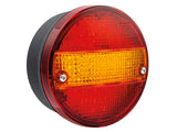 LED-TAKAVALO 140MM VIRRATOMANA VÄRILLINEN 24V VASTUKSELLA
