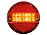 LED-TAKAVALO 140MM VIRRATOMANA VÄRILLINEN 24V VASTUKSELLA