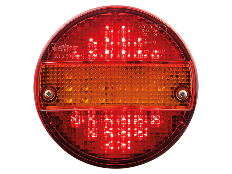 LED-TAKAVALO 140MM VIRRATOMANA VÄRILLINEN 24V VASTUKSELLA