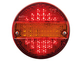 LED-TAKAVALO 140MM VIRRATOMANA VÄRILLINEN 24V VASTUKSELLA