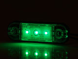 LED-ÄÄRIVALO VIHREÄ 12/24V 84X24MM