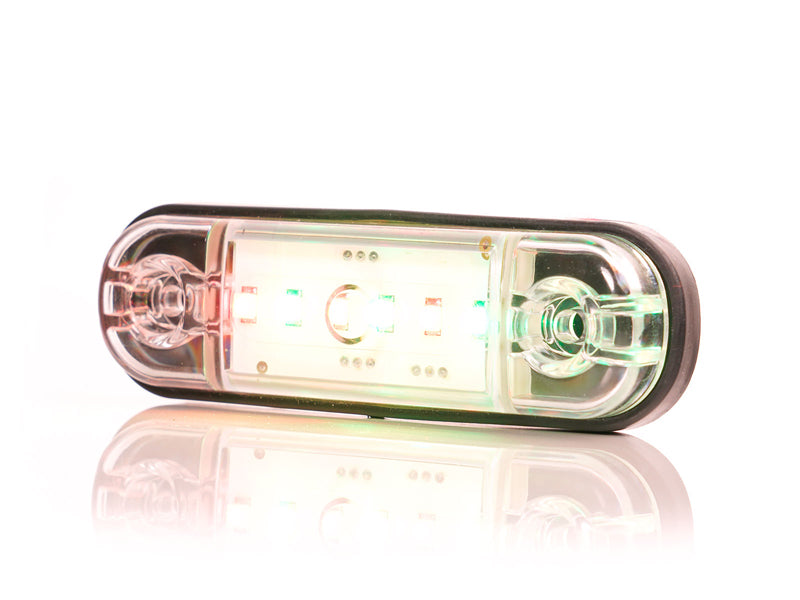 LED-VALO PUNAINEN/VIHREÄ 12/24V 84X24MM