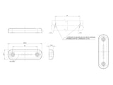 LED-VALO PUNAINEN/VIHREÄ 12/24V 84X24MM