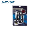 AUTOLINE LED ÄÄRIVALOPARI PUN/VAL. L-KUMIVARSI 12-24V