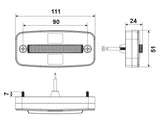 TRUCK VISION LED-ÄÄRIVALO KELT. 5M ADR