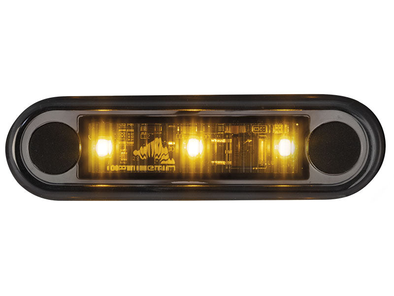 OPTIBEAM DARK PHANTOM ÄÄRIVALO  KELT. 79,5X22,5MM UPOTETTAVA 0,5
