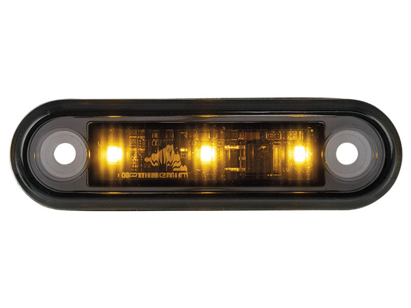 OPTIBEAM DARK PHANTOM ÄÄRIVALO  KELT. 79,5X22,5MM UPOTETTAVA 0,5