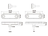 OPTIBEAM DARK PHANTOM ÄÄRIVALO  PUN. 79,5X22,5MM UPOTETTAVA 0,5M