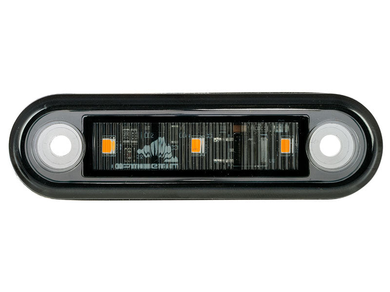 OPTIBEAM DARK PHANTOM ÄÄRIVALO  KELT. 79,5X22,5MM UPOTETTAVA BUL