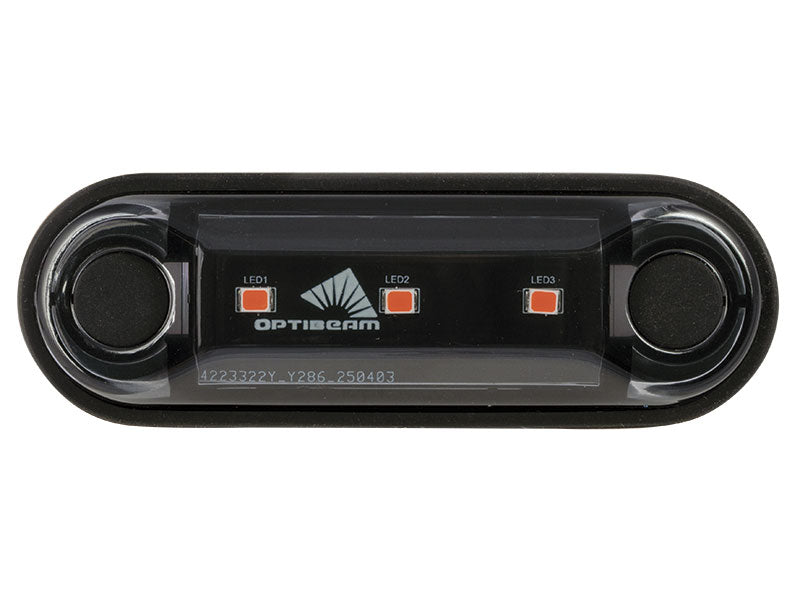 OPTIBEAM DARK PHANTOM ÄÄRIVALO  PUN. 85,4X28,1MM 0,5M ADR