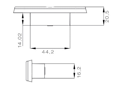 LED-ÄÄRIVALO POSIPOINT II PUN. 12/24V 81X24MM