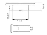 LED-ÄÄRIVALO POSIPOINT II PUN. 12/24V 81X24MM