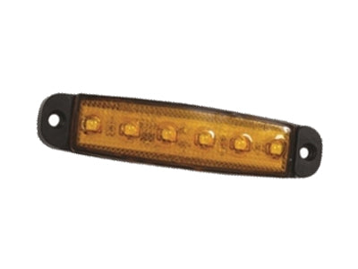ÄÄRIVALO 6-LED KELT. 96X20X6,4MM 12-24V