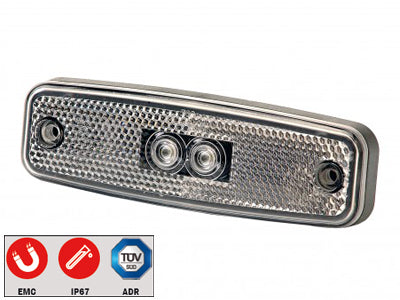 LED-ÄÄRIVALO KIRKAS PISTOKKEELLA 12/24V