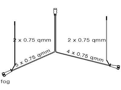 JOHTOSARJA 5,2M, 7-NAP PISTOKE + 2X5NAP. BAJONET
