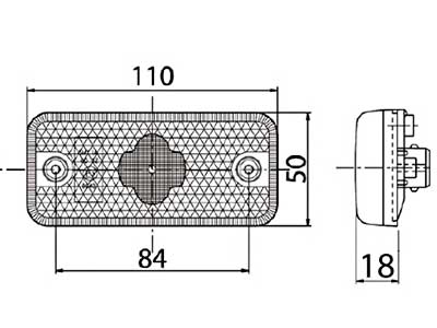 LED-ÄÄRIVALO KELT. VOLVO BUS 4-LED
