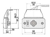 LED-ÄÄRIVALO KELT. VOLVO BUS 2-LED