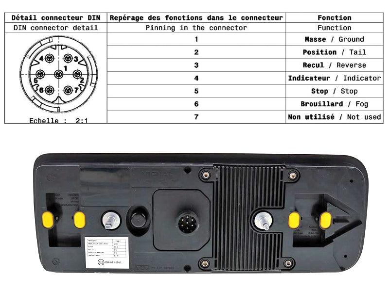 LED-TAKAVALO VASEN VIGNAL LC12 BLACK EDITION
