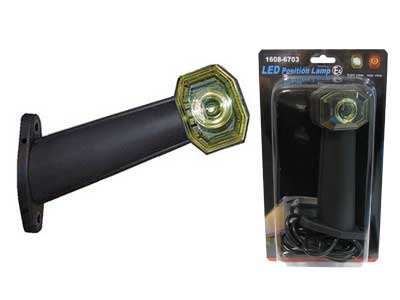 LED-ÄÄRIVALO KUMIVARSI 24V 20AST.KELT. #
