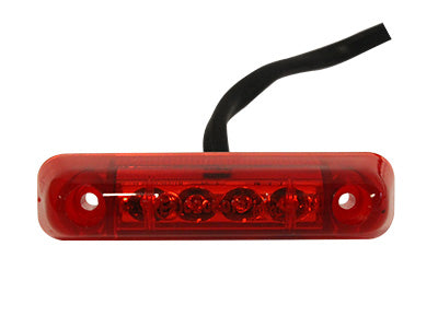 LED-ÄÄRIVALO 24V PUN. 65X16X16MM