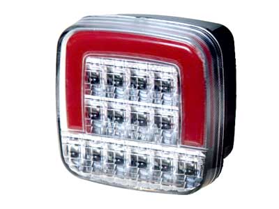 LED-TAKAVALO 12V PRO SQUARE 3F ECE R10