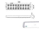 LED SISÄVALO ADR 12/24V PRO-SPACE  630 LUMEN