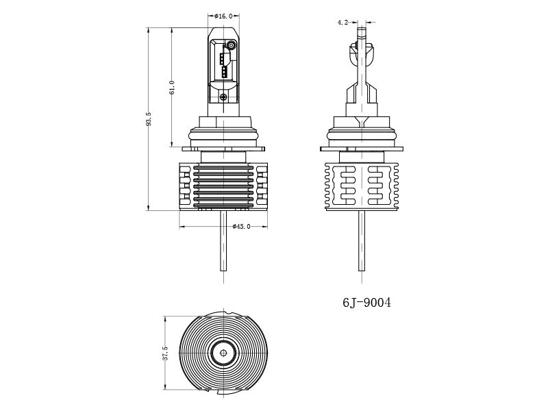 LED-POLTTIMO 9004 12-24V