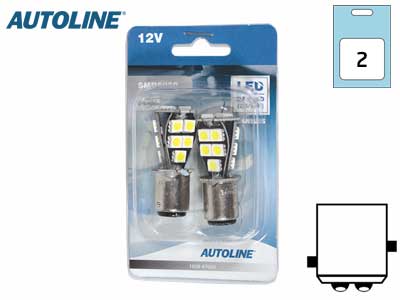LED-POLTTIMOPARI 12V BAY15D 2,1/4,6W  CANBUS 12499 #
