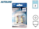 LED-POLTTIMOPARI 12V  SV8,5  0,42W  36MM #