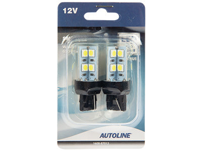 LED-POLTTIMOPARI 12V W21W T20  4,34W CANBUS VALKOINEN #