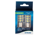 LED-POLTTIMOPARI BAU15S 6000K AUTOLINE GREEN TECH