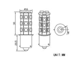 LED-POLTTIMOPARI BAU15S 6000K AUTOLINE GREEN TECH