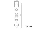 LED-POLTTIMOPARI SV8,5 43MM 6000K AUTOLINE GREEN TECH