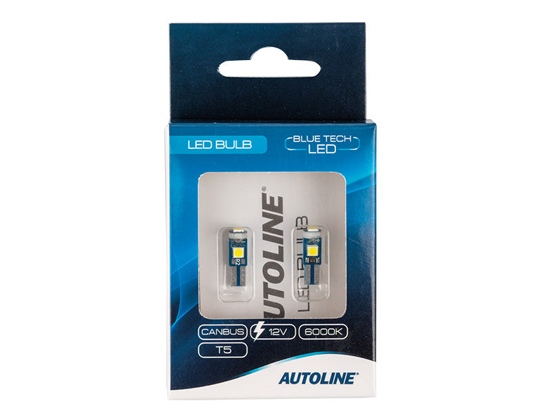 LED-POLTTIMOPARI T5 6000K CAN AUTOLINE BLUE TECH