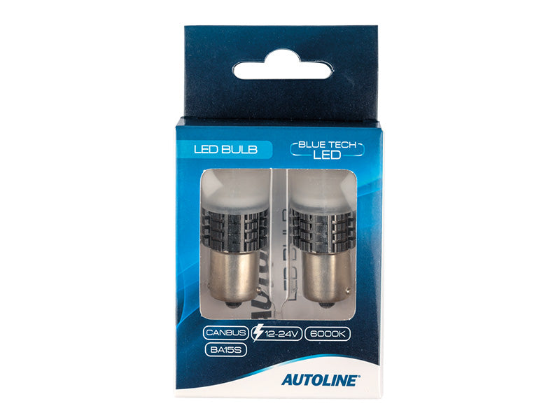 LED-POLTTIMOPARI BA15S 6000K CAN AUTOLINE BLUE TECH