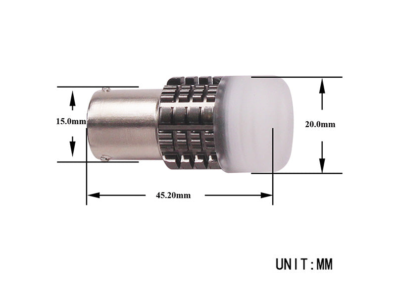 LED-POLTTIMOPARI BAY15D 6000K CAN AUTOLINE BLUE TECH 21/5W