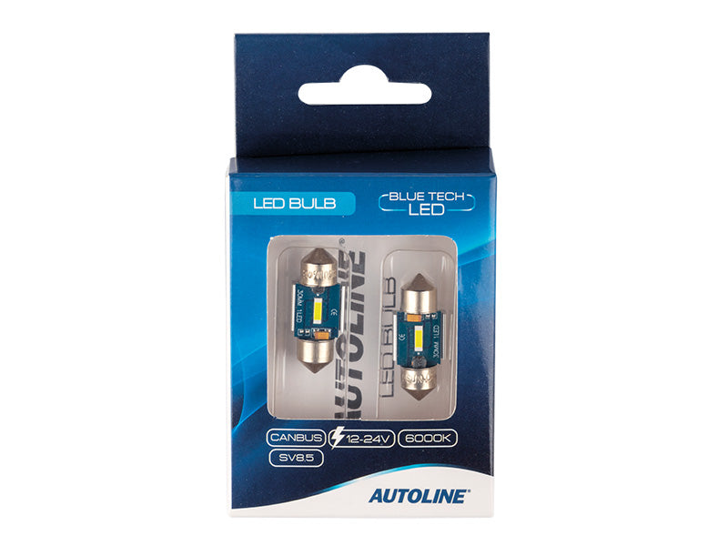 LED-POLTTIMOPARI SV8,5 30MM 6000K CAN AUTOLINE BLUE TECH