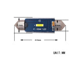 LED-POLTTIMOPARI SV8,5 43MM 5000K CAN AUTOLINE YELLOW TECH