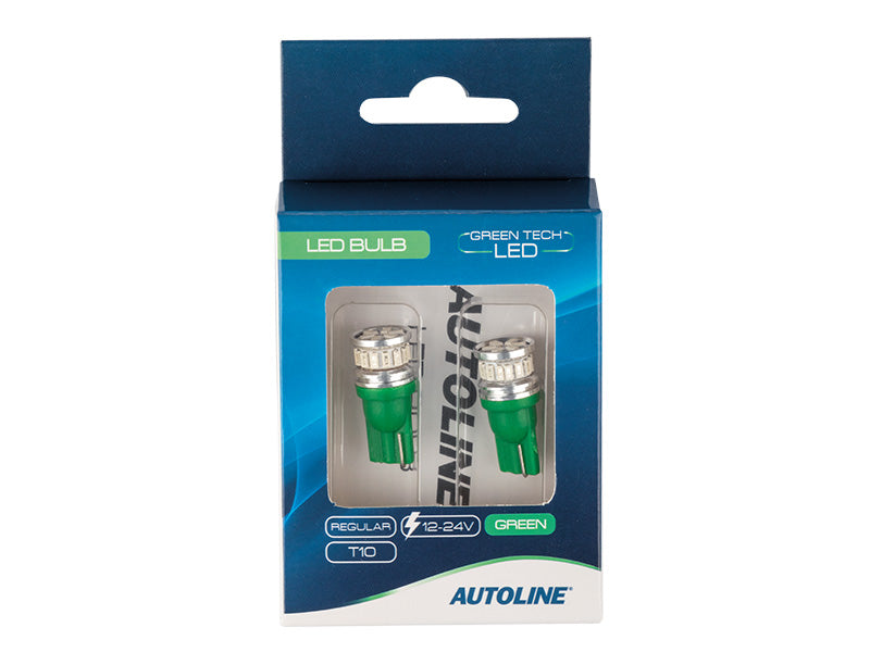 LED-POLTTIMOPARI T10 VIHREÄ AUTOLINE