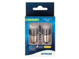 LED-POLTTIMOPARI BA15S KELTAINEN CAN AUTOLINE